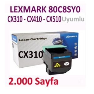 KEYMAX 351503-044004   LEXMARK 80C8SY0 2.000 SAYFA SARI